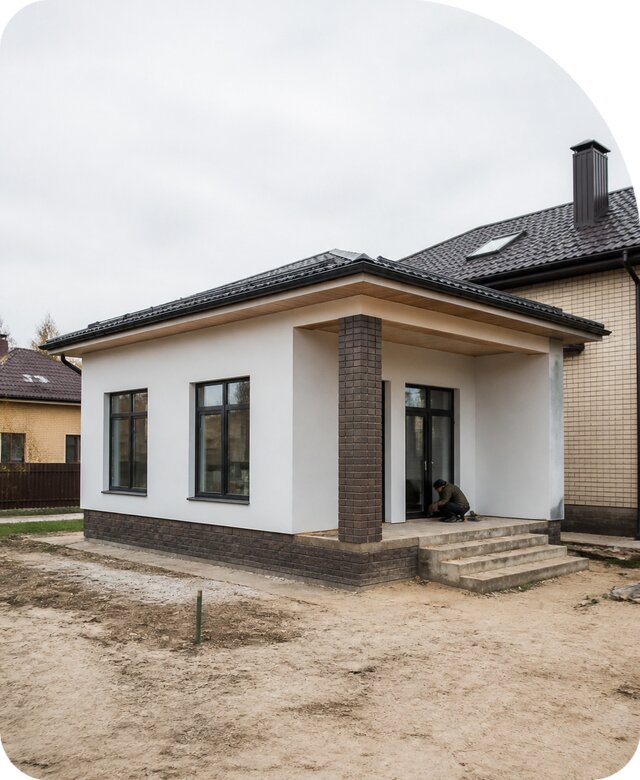 Строительство одноэтажной пристройки в Красноуфимске от 457065 р. | РадиДОМА-Крф